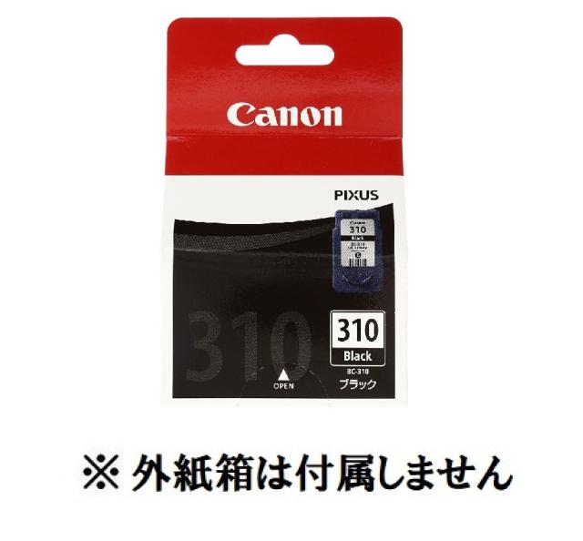 他サイト： CANON キャノン 純正インク純正品 BC-310  ブラック BC310  外紙箱なし アウトレット IP2700 MP48の商品画像