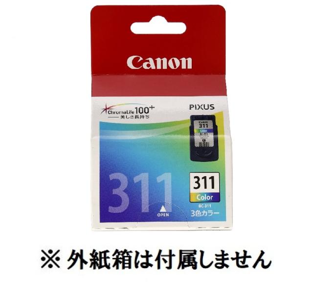 他サイト： CANON キャノン 純正インク純正品 BC-311 ( カラー BC311) 外紙箱なし アウトレット IP2700 MP48の商品画像