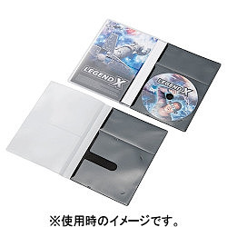 他サイト： ELECOM エレコム エレコム CD/DVD用スリム収納ソフトケース CCD-DPD30BKの商品画像