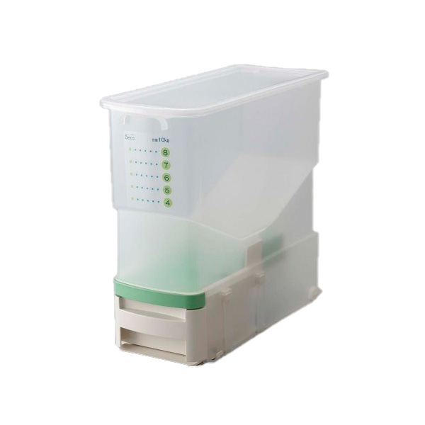 他サイト： 伸晃 洗える計量米びつビッツ クリア BRB-CGの商品画像