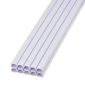 他サイト： OHM オーム電機 テープ付ABSモール(1号/1m/ホワイト/10本入り) DZ-AMT11-W 10Pの商品画像