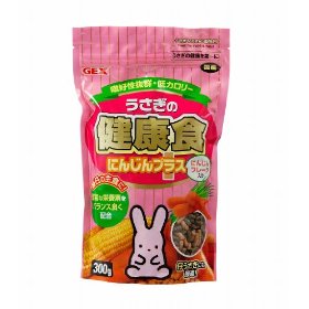 他サイト： GEX(ジェックス) ウサギの健康食にんじんプラス300g 【ラビットフード/フード(主食)/ウサギ用/小動物用品】の商品画像