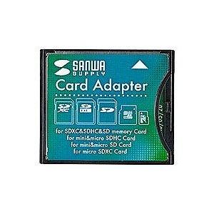 他サイト： SANWASUPPLY サンワサプライ SDXC用CF変換アダプタ 品番:ADR-SDCF2の商品画像