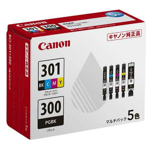 他サイト： CANON キャノン キヤノン インクタンク BCI-301+BCI-300/5MP(BCI-301+300/5MP)の商品画像