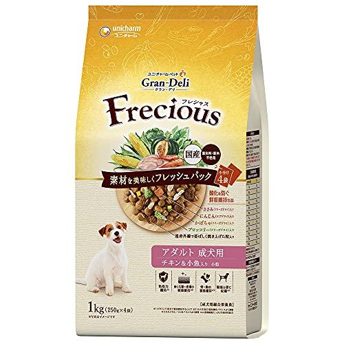 他サイト： [ユニ・チャーム]グラン・デリ フレシャス アダルト成犬用 チキン&小魚入り 1kg (-)の商品画像