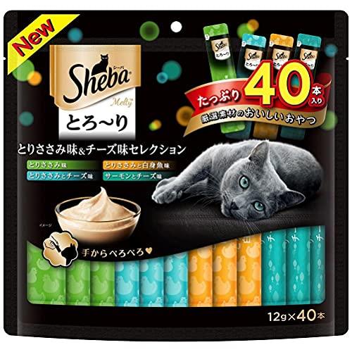 他サイト： [マースジャパン]シーバ とろ〜り メルティ とりささみ味&チーズ味セレクション 12g×40P (-)の商品画像