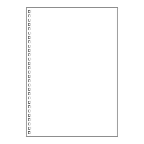 他サイト： リヒトラブ ツイストリングノート専用リーフ セミB5 29穴 無地 1組=30枚入り N1600Pの商品画像