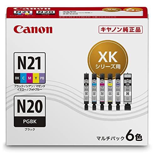 他サイト： CANON キャノン キヤノン XKI-N21+N20/6MP インクカートリッジ マルチパック 6色(XKIN21+N206Mの商品画像