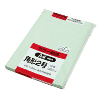 他サイト： キングコーポレーション ワンタッチテープ付ソフトカラー封筒 100g 角2 グリーン 50枚入(K2S100GEQ50)の商品画像