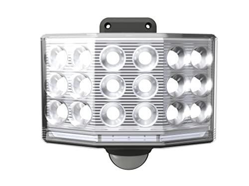 他サイト： MUSASHI ムサシ ライテックス 乾電池式センサーライト 9Wワイド×1灯 フリーアーム式 LED-170の商品画像