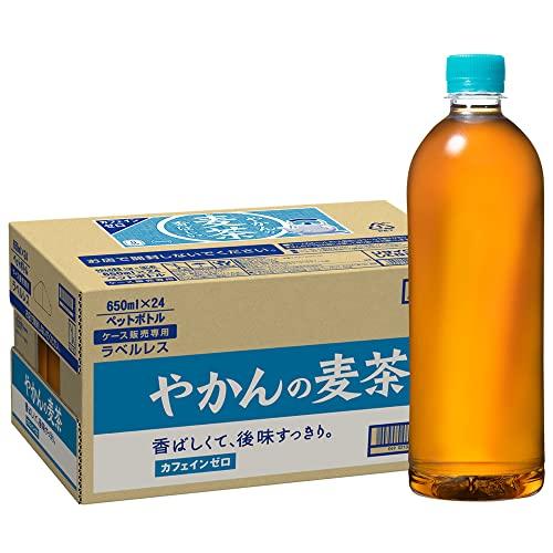 他サイト： コカ・コーラ やかんの麦茶from一(はじめ) ラベルレス 650ml ペットボトル 1ケース(24本)【53028】の商品画像