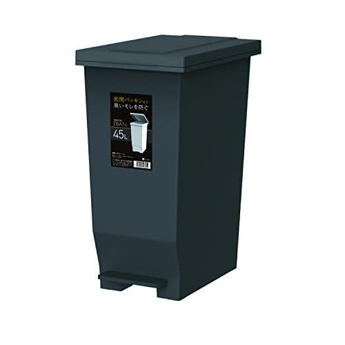 他サイト： アスベル(Asvel) アスベル エバン密閉ペダルペール 45L ブラック A6302BK 1台【A6302BK】の商品画像