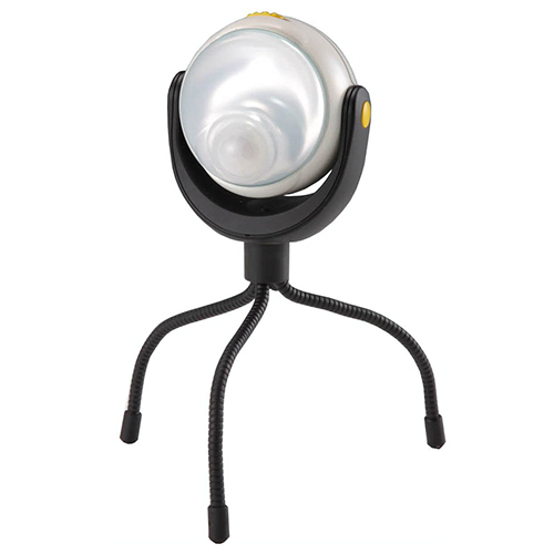 他サイト： MUSASHI ムサシ LEDどこでもセンサーライト 「自由に曲がる三脚で様々な場所に取付可能! 」 ASL-090の商品画像