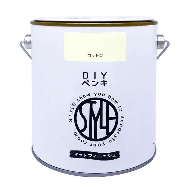 他サイト： ニッペホームプロダクツ DIYペンキ マットフィニッシュ1kg コットンの商品画像