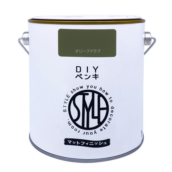 他サイト： ニッペ DIYペンキ マットフィニッシュ1kg オリーブドラブの商品画像