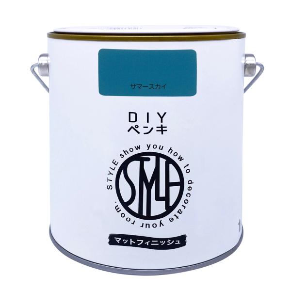 他サイト： ニッペホームプロダクツ DIYペンキ マットフィニッシュ1kgサマースカイの商品画像