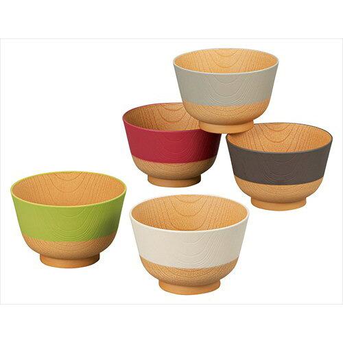 他サイト： カノー(Kano) やさしい彩り 抗菌汁椀5客 16989の商品画像