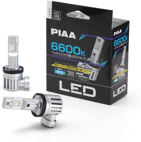 他サイト： PIAA ピア PIAA ヘッド&フォグ用LEDバルブ 6600K 12V用 H8/H9/H11/H16 LEH212の商品画像