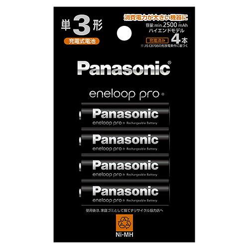 他サイト： PANASONIC パナソニック 単3形ニッケル水素電池 / エネループ 【ハイエンドモデル】単3形 4本パックの商品画像