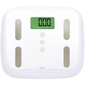 他サイト： ドリテック(dretec) 体重体組成計 ピエトラプラス ホワイト BS-238WTの商品画像