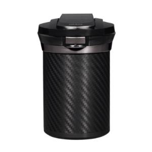 他サイト： CARMATE カーメイト 灰皿 愛煙缶プレミアム ドリンクホルダー型 カーボン調ブラック LED付き DZ186の商品画像