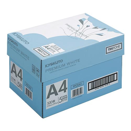 他サイト： キョクトウ・アソシエイツ プレミアムホワイトA4 【5冊】 (PPCKA405)の商品画像