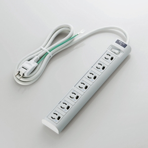 他サイト： ELECOM エレコム RoHS指令 3ピン対応 タップ/7個口/2.0m/グレー T-T05-3720LG/RS(T-T05-の商品画像