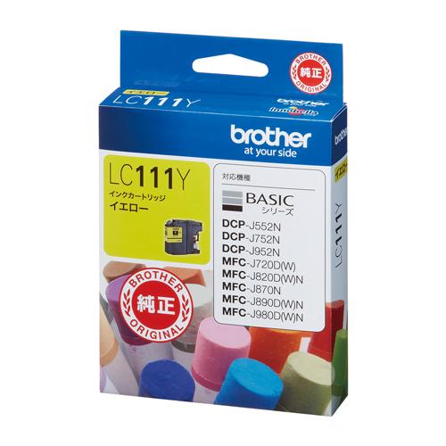 他サイト： BROTHER ブラザー インクカートリッジ イエロー (LC111Y)の商品画像