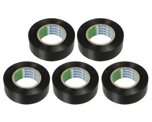 他サイト： ニトムズ ビニールテープ5巻入 ニットーNO21POS 19X10クロ   2622700の商品画像