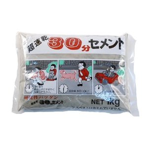 他サイト： 家庭化学 30分セメント  カテイカカク 1KG グレ-   10631200の商品画像