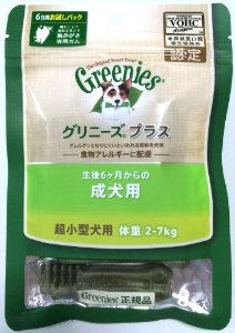他サイト： ニュートロジャパン グリニーズプラス 成犬用 超小型犬用 体重2-7kg 6本入の商品画像