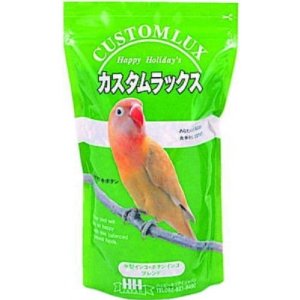 他サイト： ピーツーアンドアソシエイツ H・H・J (ハッピー・ホリデイ・ジャパン) ハッピーホリデイ カスタムラックス 中型インコブレンドの商品画像