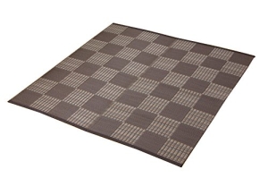 他サイト： イケヒコ 洗える PPカーペット 『ウィード』 ブラウン 江戸間2畳(約174×174cm)の商品画像