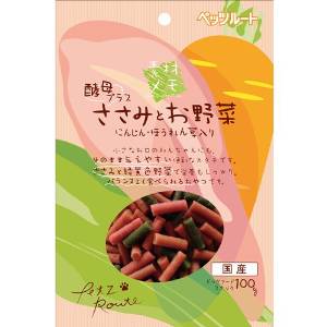 他サイト： ペッツルート ささみとお野菜 100g   6061874の商品画像