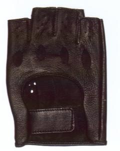他サイト： Lezax(レザックス) ドライビンググローブ 半指 羊革 黒・08 (6120br)の商品画像