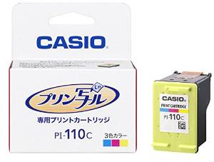 他サイト： CASIO カシオ プリン写ル用インクカートリッジPI-110Cの商品画像