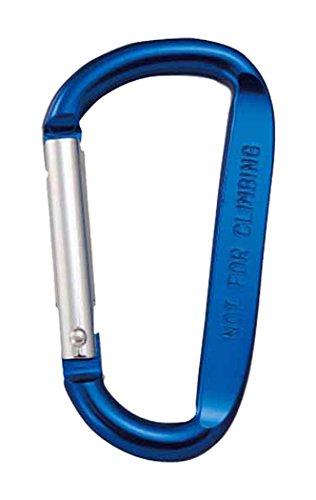 他サイト： TRUSCO トラスコ中山 TRUSCO カラビナ 線径8mmX80mm D型 ブルー TKN880BL  3842401の商品画像