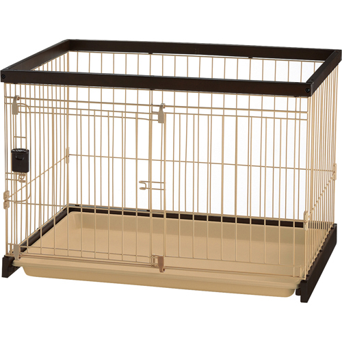 他サイト： (ha039)Richell(リッチェル) 木製お掃除簡単ペットサークル 90-60 超小型犬・小型犬用 ダークブラウン 895の商品画像