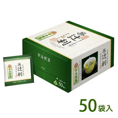 他サイト： 辻利 三角バッグ 宇治煎茶 2g×50バッグ(503618)の商品画像
