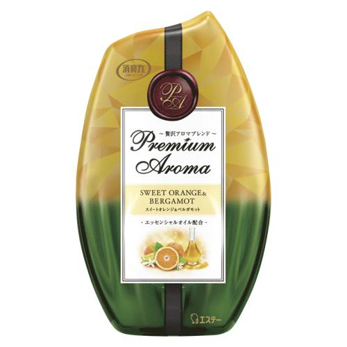 他サイト： エステー お部屋の消臭力 Premium Aroma スイートオレンジ&ベルガモット 400mlの商品画像