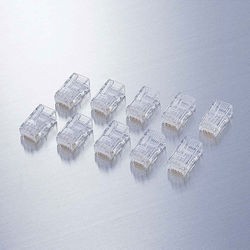他サイト： ELECOM エレコム カテゴリ6対応 RJ45コネクタ(10個)(LD-6RJ45T10)の商品画像