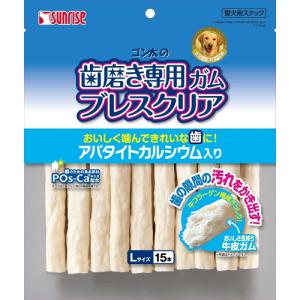 他サイト： マルカン ゴン太 ゴン太の歯磨き専用ガム ブレスクリア アパタイトカルシウム入り L 15本の商品画像