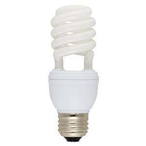 他サイト： OHM オーム電機 エコなボール60W形口金E26電球色スパイラルタイプ  EFD15EL/12Nの商品画像