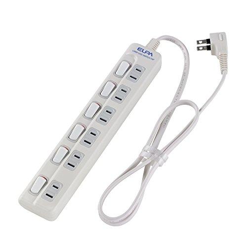 他サイト： 朝日電器   ランプレスタップ6個口WLS-610EB(W)  1m   WLS-610EB(W)の商品画像