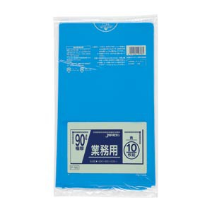 他サイト： ジャパックス 業務用ポリ袋90L 青(10枚入)(P-96)の商品画像