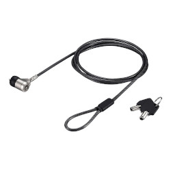 他サイト： BUFFALO バッファロー ピンシリンダー錠ワイヤーロック(統一キー対応) 統一キーNo.1(BSL05S01)の商品画像