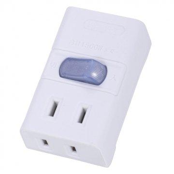 他サイト： OHM オーム電機 00-1416 LEDスイッチ節電タップ 2個口の商品画像