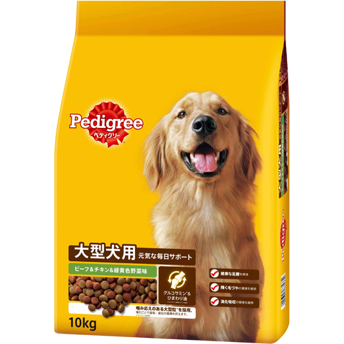 他サイト： マースジャパン [マース] ペディグリー 大型犬用 ビーフ&チキン&緑黄色野菜味 10kg (-)の商品画像