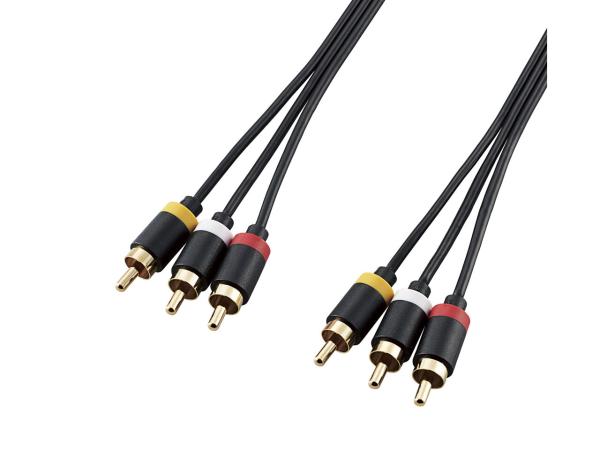他サイト： ELECOM エレコム エレコム DH-WRYN20 VIDEOケーブル(RCA×3) 2.0m(DH-WRYN20)の商品画像
