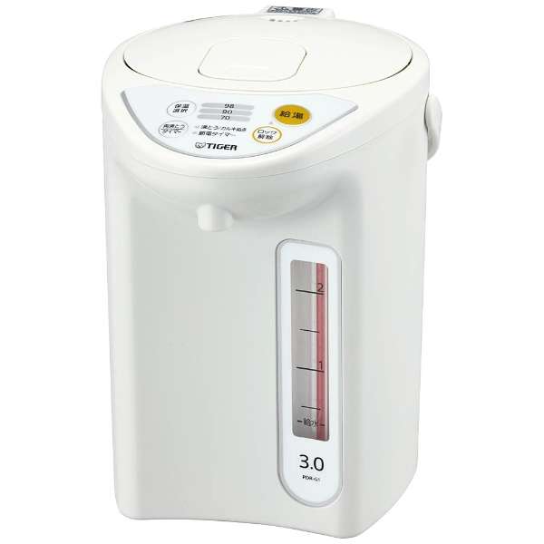 他サイト： TIGER タイガー魔法瓶 タイガー マイコン電動ポット 3.0L ホワイトTIGER PDR-G301-Wの商品画像